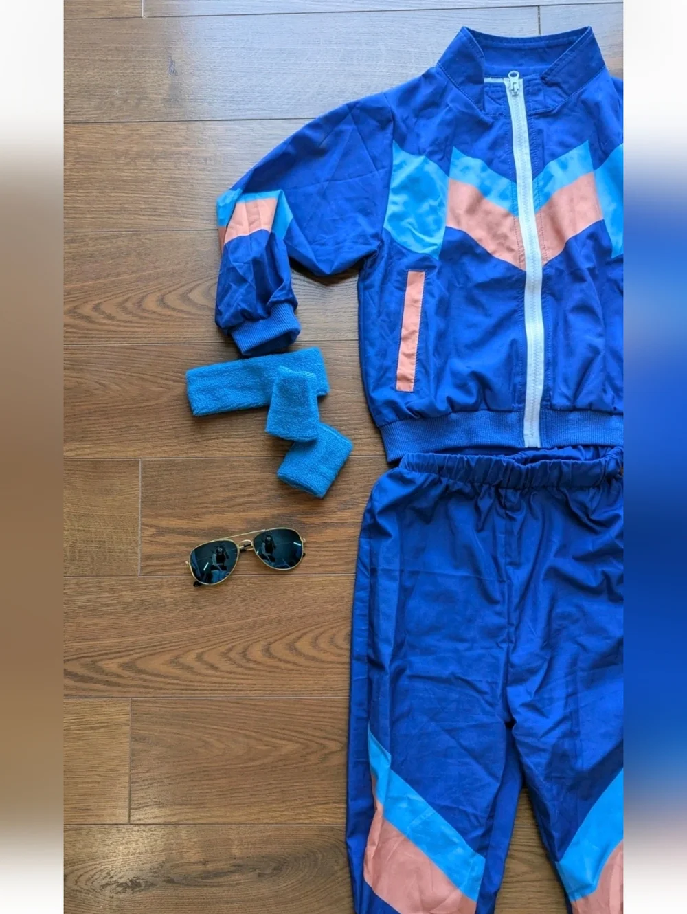 Retro 80s Kids Unisex Costume 6 Piece Outfit & Accessories **See Description!**